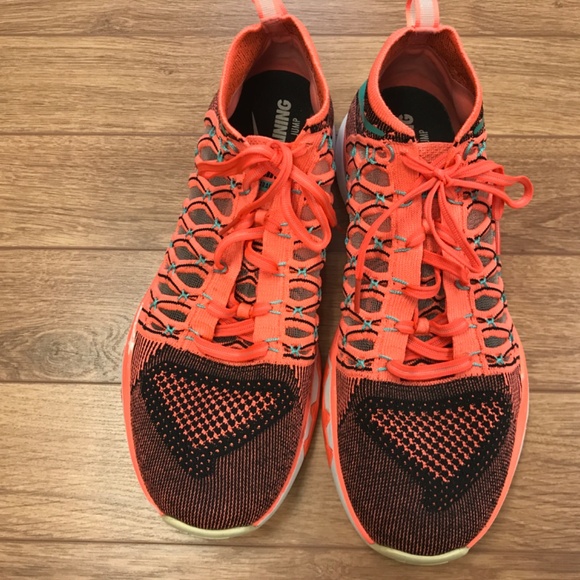 Nike Train Ultrafast Flyknit Mango Training Running Shoe size 11.5 - Picture 2 of 11